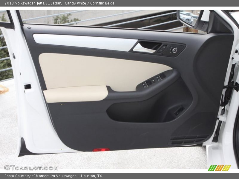 Candy White / Cornsilk Beige 2013 Volkswagen Jetta SE Sedan