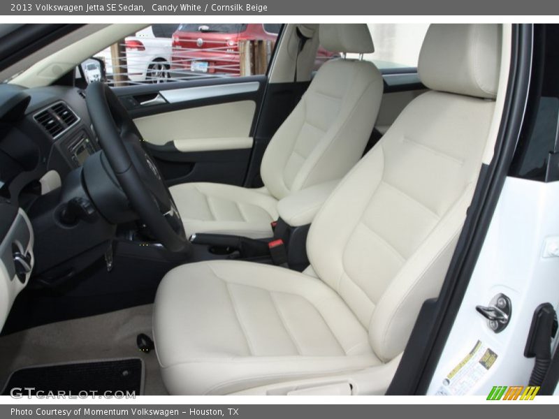 Candy White / Cornsilk Beige 2013 Volkswagen Jetta SE Sedan