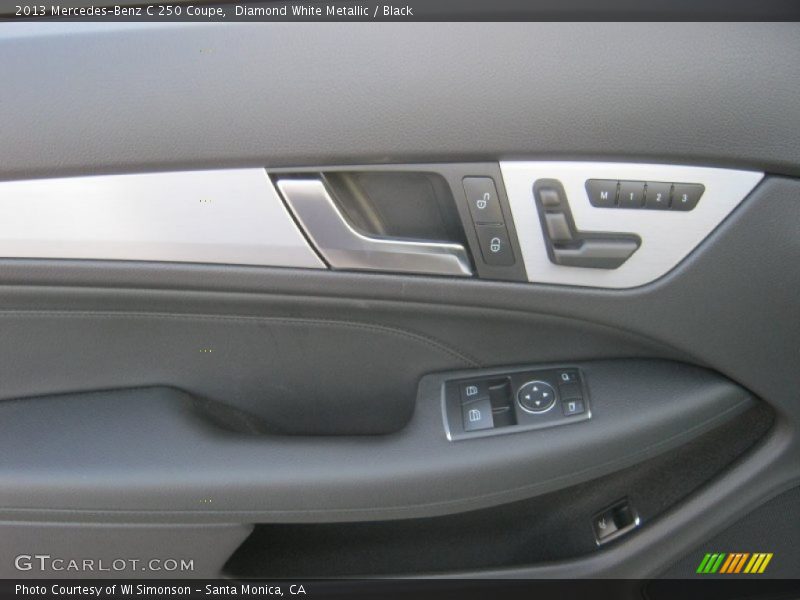 Diamond White Metallic / Black 2013 Mercedes-Benz C 250 Coupe