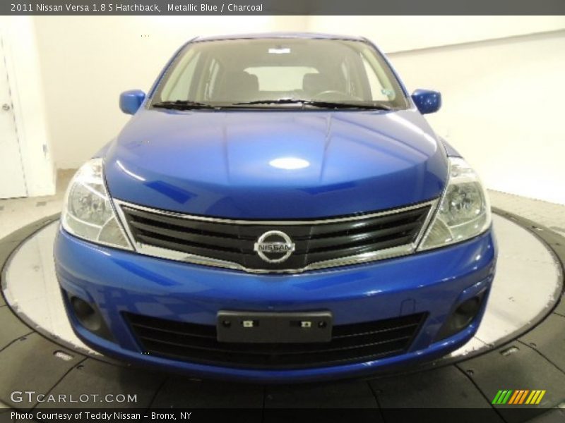 Metallic Blue / Charcoal 2011 Nissan Versa 1.8 S Hatchback