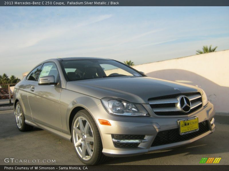 Palladium Silver Metallic / Black 2013 Mercedes-Benz C 250 Coupe