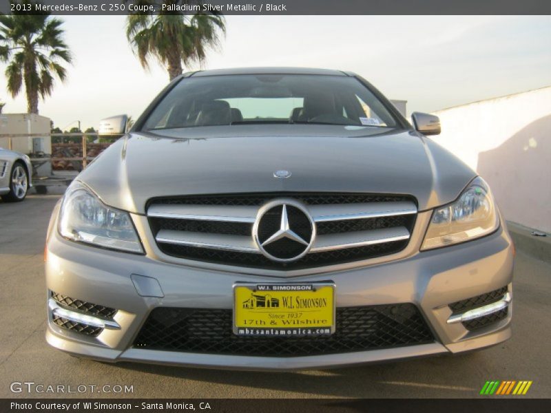 Palladium Silver Metallic / Black 2013 Mercedes-Benz C 250 Coupe