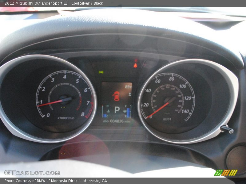 Cool Silver / Black 2012 Mitsubishi Outlander Sport ES