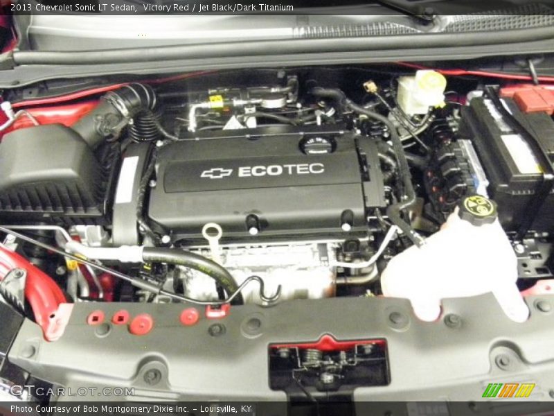 Victory Red / Jet Black/Dark Titanium 2013 Chevrolet Sonic LT Sedan