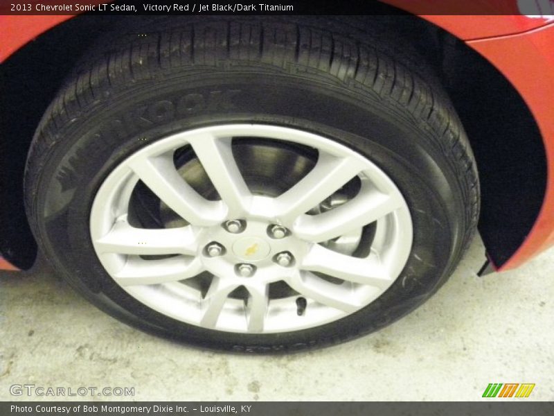 Victory Red / Jet Black/Dark Titanium 2013 Chevrolet Sonic LT Sedan