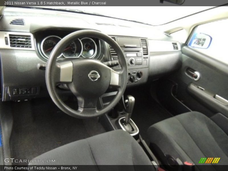 Metallic Blue / Charcoal 2011 Nissan Versa 1.8 S Hatchback