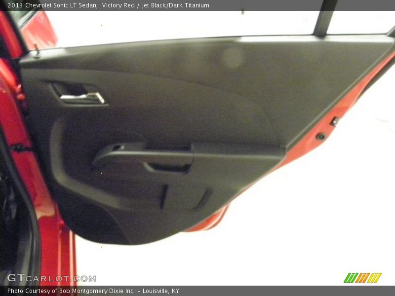 Victory Red / Jet Black/Dark Titanium 2013 Chevrolet Sonic LT Sedan