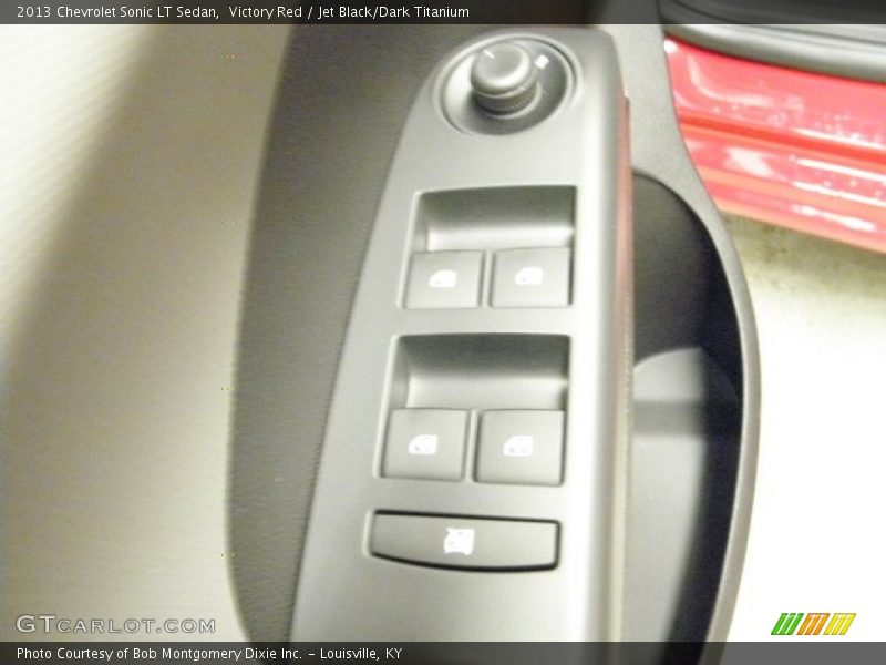 Victory Red / Jet Black/Dark Titanium 2013 Chevrolet Sonic LT Sedan