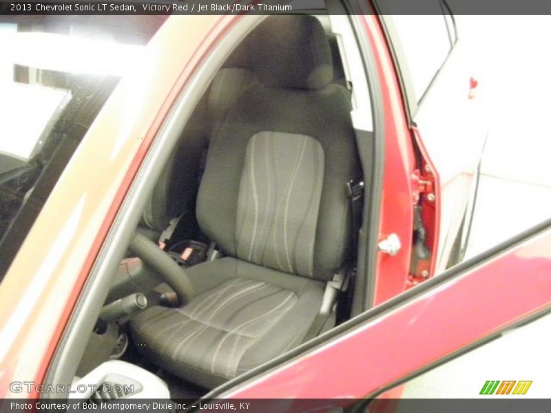 Victory Red / Jet Black/Dark Titanium 2013 Chevrolet Sonic LT Sedan