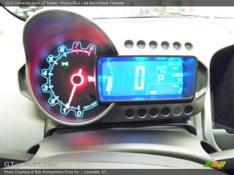 Victory Red / Jet Black/Dark Titanium 2013 Chevrolet Sonic LT Sedan