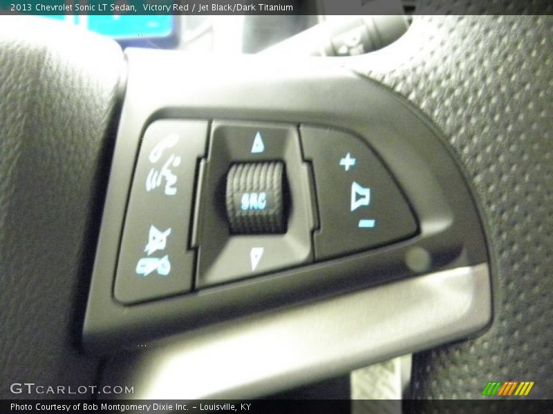 Victory Red / Jet Black/Dark Titanium 2013 Chevrolet Sonic LT Sedan