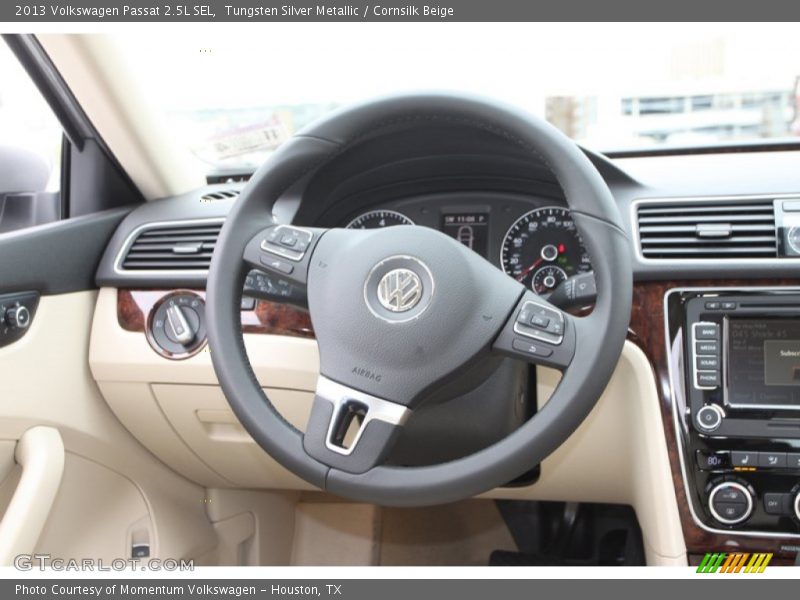 Tungsten Silver Metallic / Cornsilk Beige 2013 Volkswagen Passat 2.5L SEL