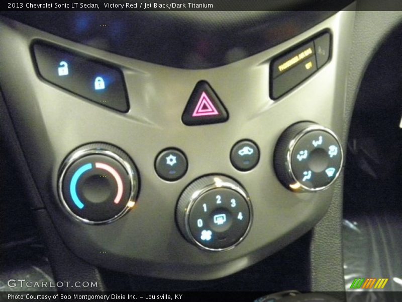 Victory Red / Jet Black/Dark Titanium 2013 Chevrolet Sonic LT Sedan