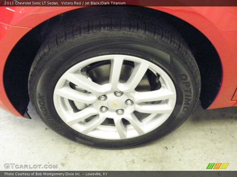 Victory Red / Jet Black/Dark Titanium 2013 Chevrolet Sonic LT Sedan
