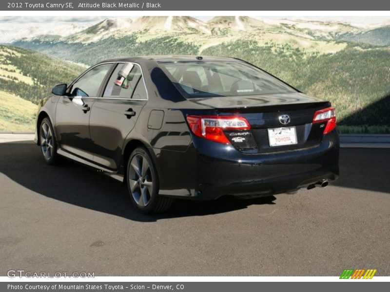 Attitude Black Metallic / Black 2012 Toyota Camry SE