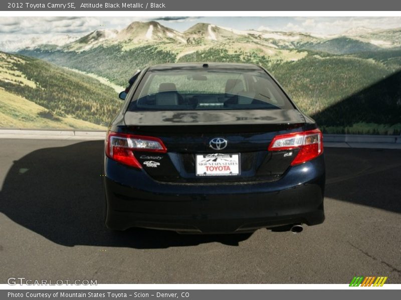 Attitude Black Metallic / Black 2012 Toyota Camry SE