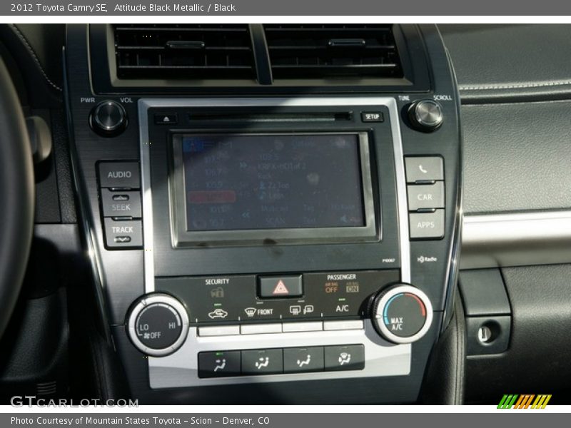 Attitude Black Metallic / Black 2012 Toyota Camry SE