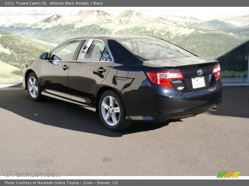 Attitude Black Metallic / Black 2012 Toyota Camry SE