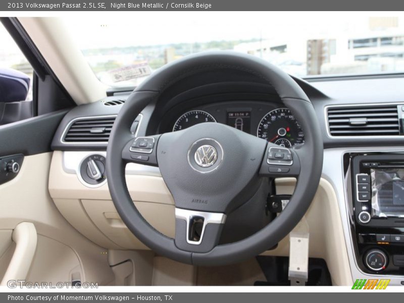 Night Blue Metallic / Cornsilk Beige 2013 Volkswagen Passat 2.5L SE