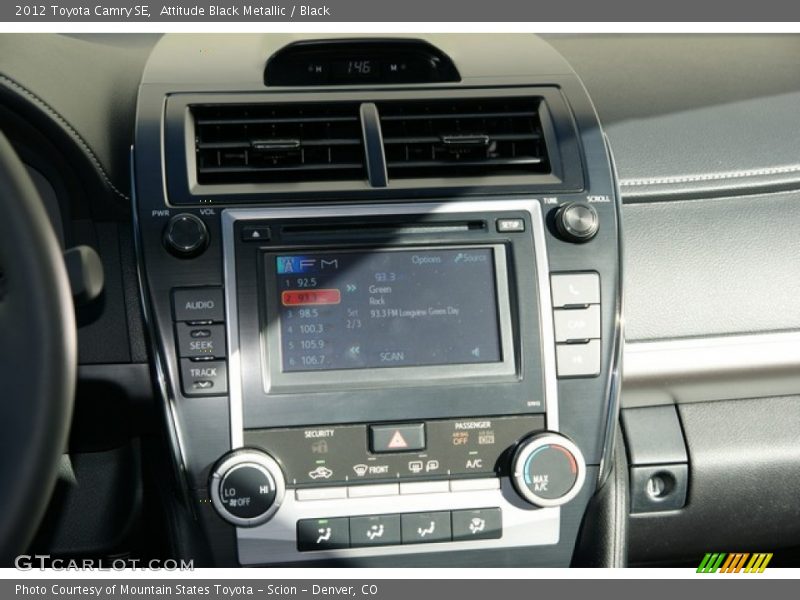 Attitude Black Metallic / Black 2012 Toyota Camry SE