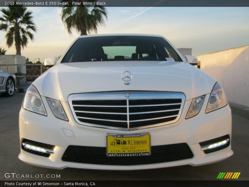 Polar White / Black 2013 Mercedes-Benz E 350 Sedan