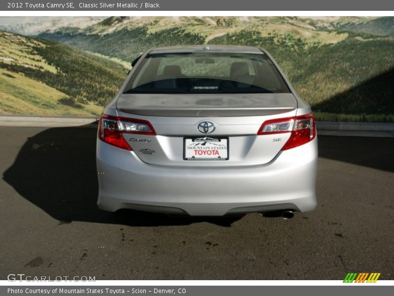 Classic Silver Metallic / Black 2012 Toyota Camry SE