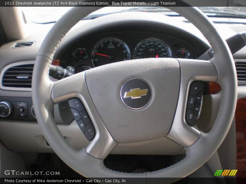 Blue Topaz Metallic / Light Titanium 2013 Chevrolet Avalanche LTZ 4x4 Black Diamond Edition