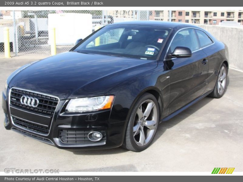 Brilliant Black / Black 2009 Audi A5 3.2 quattro Coupe