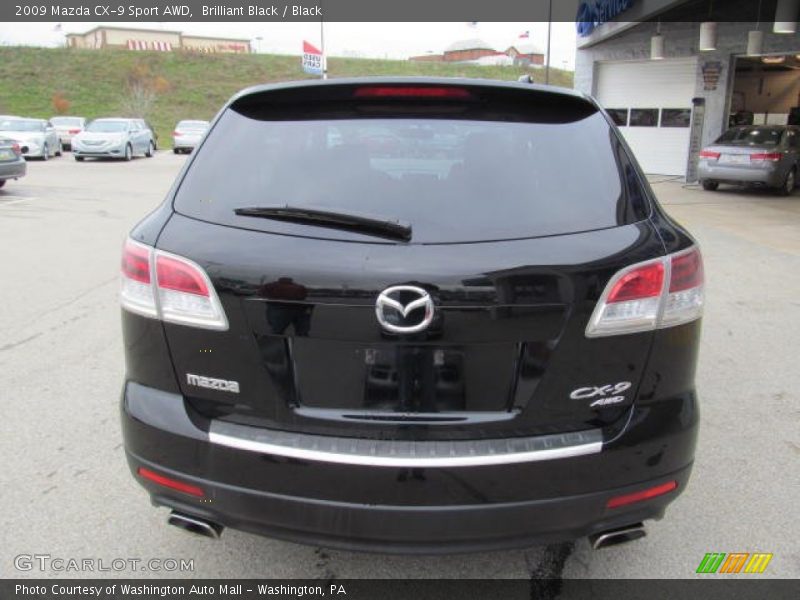 Brilliant Black / Black 2009 Mazda CX-9 Sport AWD