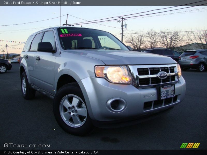 Ingot Silver Metallic / Stone 2011 Ford Escape XLS