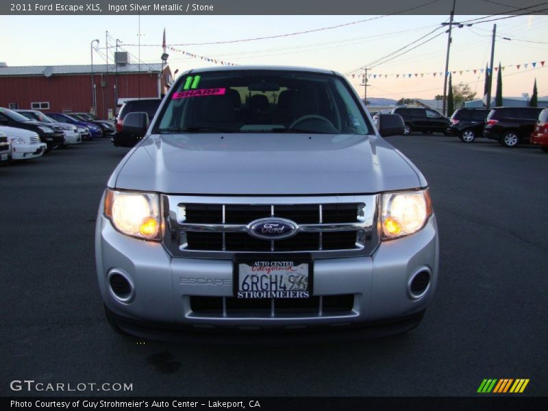 Ingot Silver Metallic / Stone 2011 Ford Escape XLS