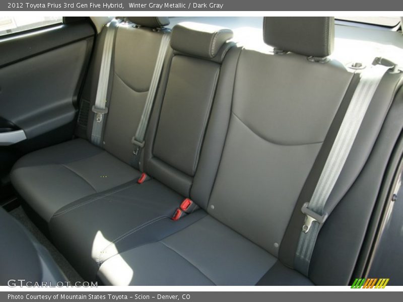 Winter Gray Metallic / Dark Gray 2012 Toyota Prius 3rd Gen Five Hybrid