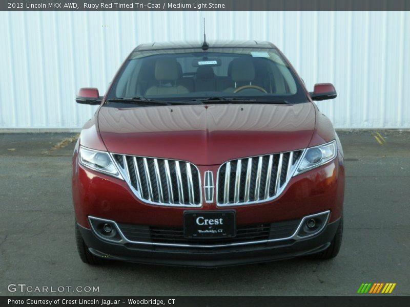 Ruby Red Tinted Tri-Coat / Medium Light Stone 2013 Lincoln MKX AWD