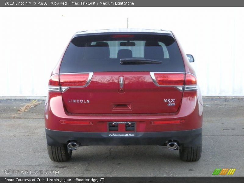 Ruby Red Tinted Tri-Coat / Medium Light Stone 2013 Lincoln MKX AWD