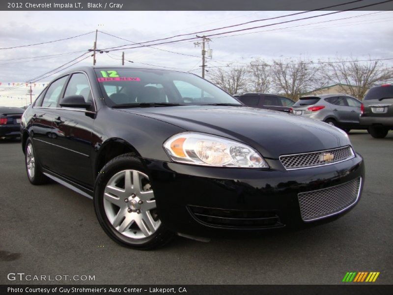 Black / Gray 2012 Chevrolet Impala LT