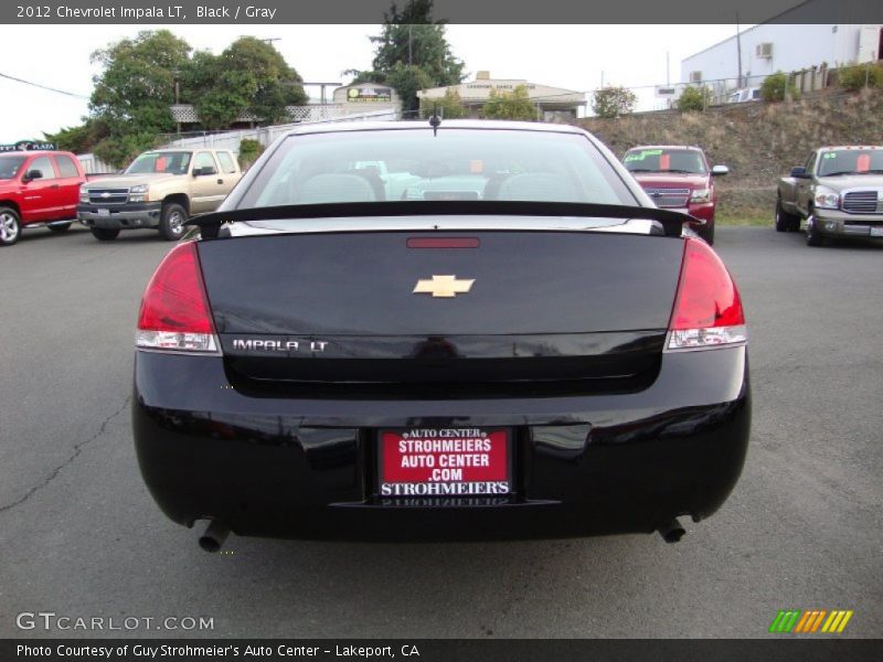 Black / Gray 2012 Chevrolet Impala LT