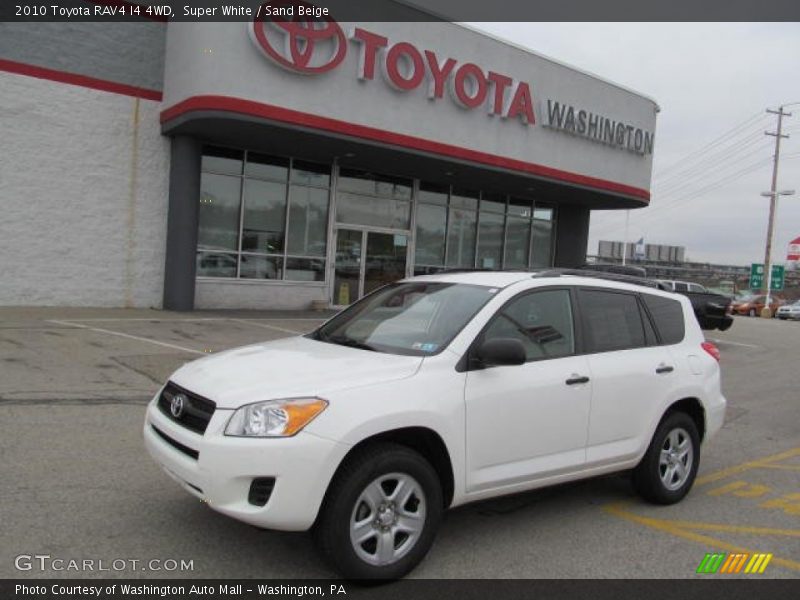 Super White / Sand Beige 2010 Toyota RAV4 I4 4WD