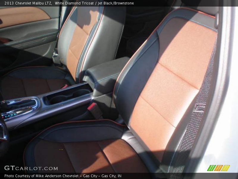 White Diamond Tricoat / Jet Black/Brownstone 2013 Chevrolet Malibu LTZ