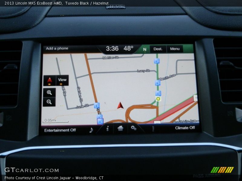Navigation of 2013 MKS EcoBoost AWD