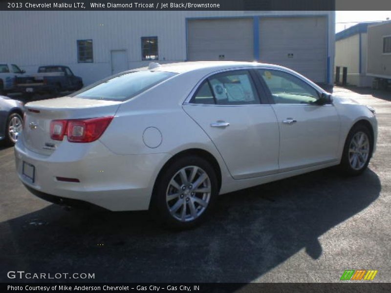 White Diamond Tricoat / Jet Black/Brownstone 2013 Chevrolet Malibu LTZ