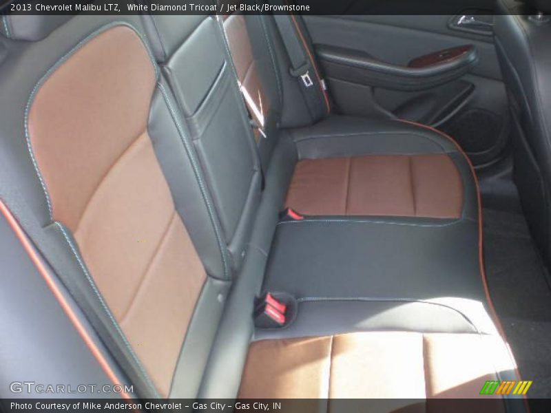 White Diamond Tricoat / Jet Black/Brownstone 2013 Chevrolet Malibu LTZ