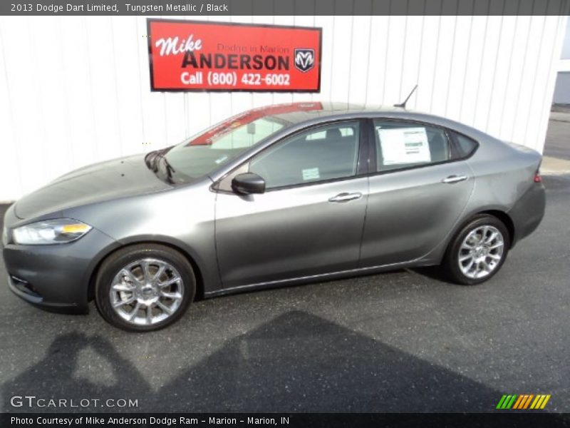 Tungsten Metallic / Black 2013 Dodge Dart Limited