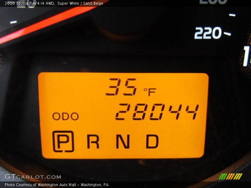 Super White / Sand Beige 2010 Toyota RAV4 I4 4WD