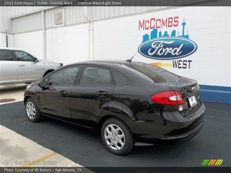 Tuxedo Black / Charcoal Black/Light Stone 2013 Ford Fiesta S Sedan