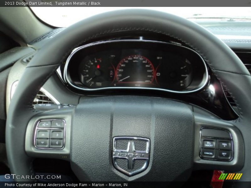 Tungsten Metallic / Black 2013 Dodge Dart Limited