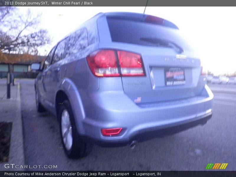 Winter Chill Pearl / Black 2013 Dodge Journey SXT