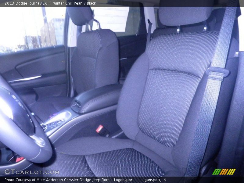 Winter Chill Pearl / Black 2013 Dodge Journey SXT