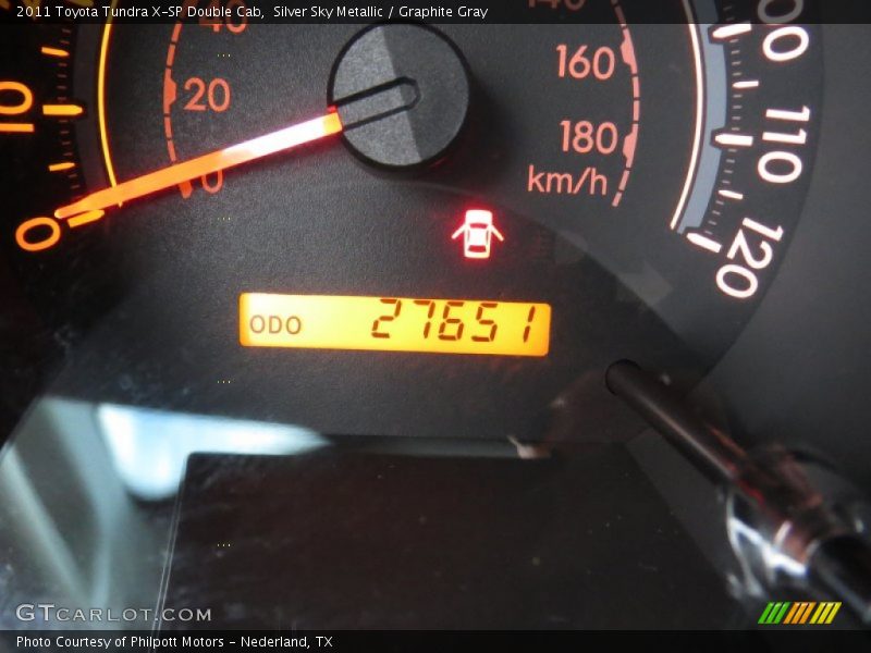 Silver Sky Metallic / Graphite Gray 2011 Toyota Tundra X-SP Double Cab
