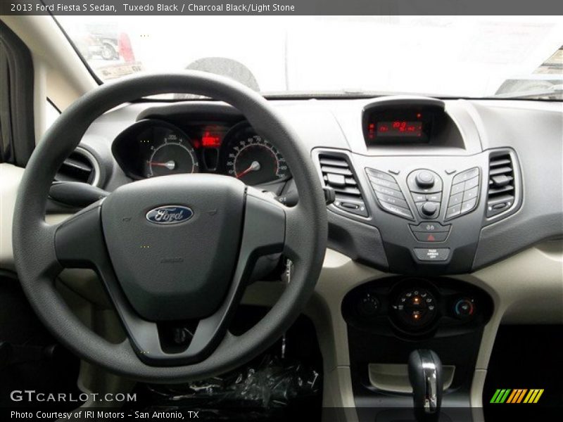 Tuxedo Black / Charcoal Black/Light Stone 2013 Ford Fiesta S Sedan