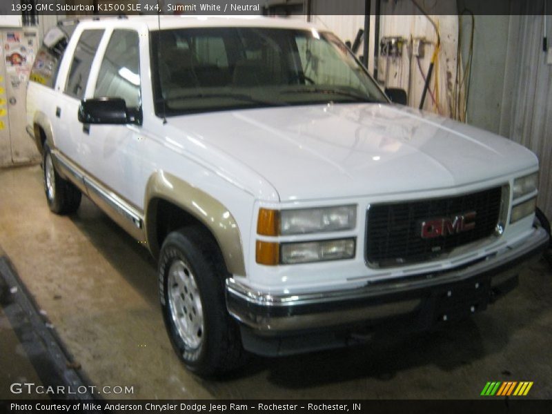 Summit White / Neutral 1999 GMC Suburban K1500 SLE 4x4